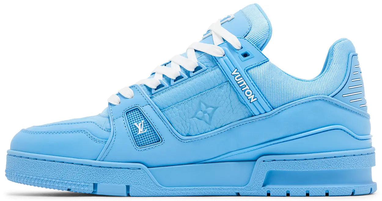 Louis Vuitton Trainer Blue Embossed Monogram