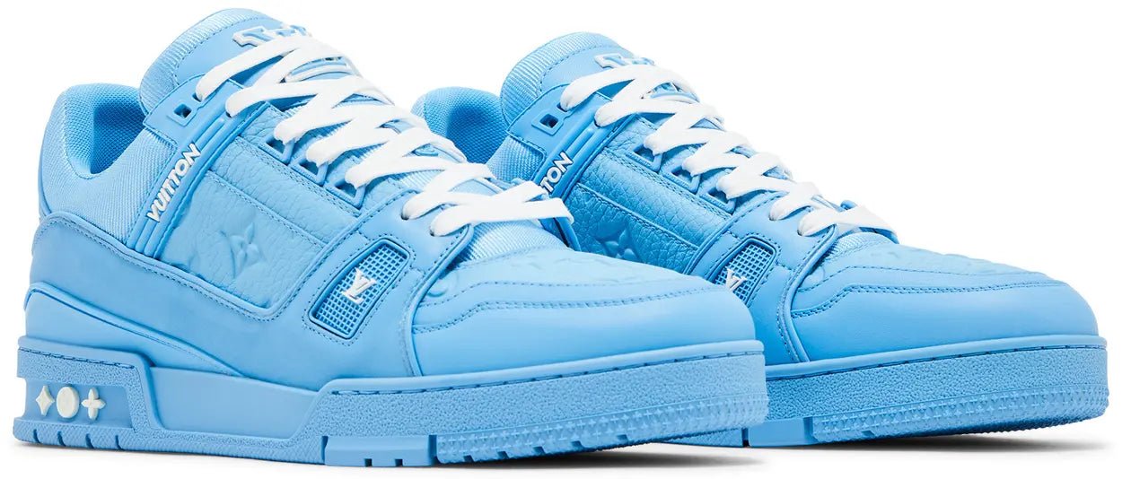 Louis Vuitton Trainer Blue Embossed Monogram
