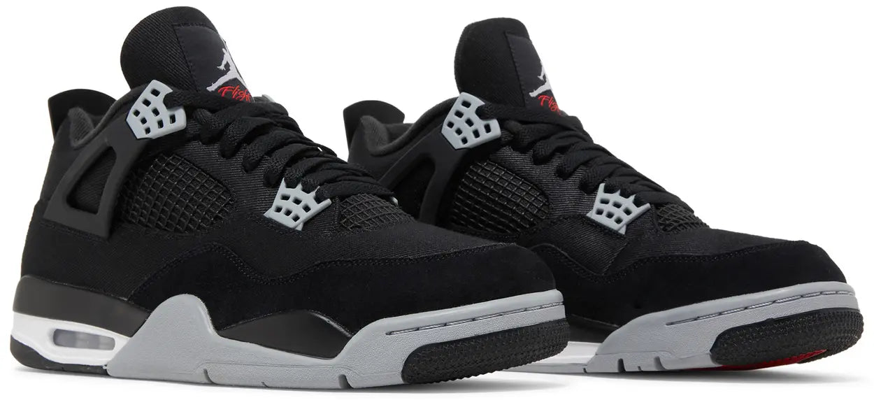 Jordan Retro 4 Canva Black